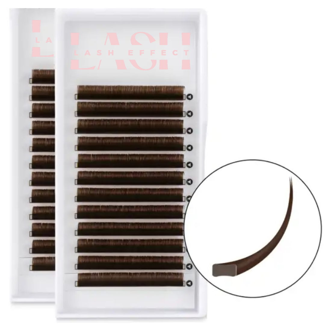 DARK BROWN FLAT ELLIPSE